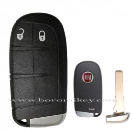 2 button Fiat remote key shell