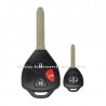 2+1 button TOY43 blade with logo Toyota Corolla remote key shell