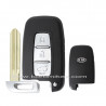 3 button with right blade Kia smart key shell with logo