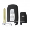 3 button with left blade Kia smart key shell with logo