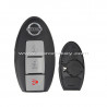 3 button NO Blade Nissan with logo remote smart key shell case before 2009