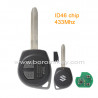 433Mhz With logo ID46 chip 2 button Suzuki SX4 remote key