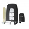 3 button with right blade Hyundai smart key shell with logo