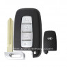 4 button with Left blade Hyundai smart key shell with logo