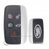 5 button with logo on back Land Rover key shell case