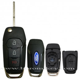 3 button Ford remote key shell