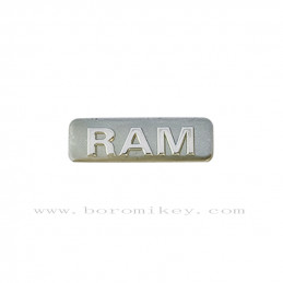 25.5mm Aluminum RAM key logo