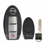 3 button with Blade Nissan with logo remote smart key shell case before 2009
