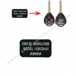 Toyota remote key Sticker