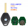 SIN chip (LX8FZV) 434MHZ BMW EWS Systerm 3 botón   llave de control remoto