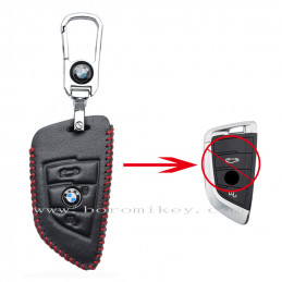 Leather 3 button BMW key...