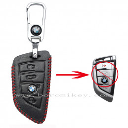 Leather 4 button BMW key...