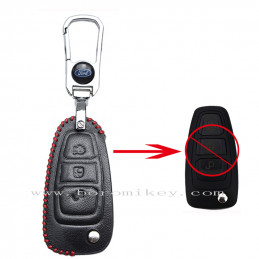 Leather 3 button Ford key...
