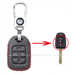 Leather 3 button Honda key...