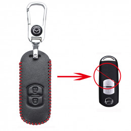 Leather 2 button Mazda key...