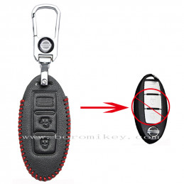Leather 2 button Nissan key...