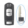 3 button with logo Mazda Smart key shell