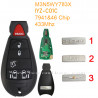 With logo Chrysler 5+1 button 433Mhz PCF7941 ID46 Chip  FCC ID: M3N5WY783X Remote key