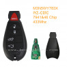 M3N5WY783X 433Mhz 4+1 button with PCF7941 ID46 Chip      Chrysler remote key IYZ-C01C