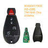 M3N5WY783X 433Mhz 4+1 button with PCF7941 ID46 Chip      Chrysler remote key IYZ-C01C