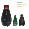 GQ4-53T 433Mhz 3+1 button PCF7961 ID46 Chip Chrysler remote key