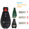 With logo Chrysler Dodge Jeep 3+1 button 433Mhz PCF7961 ID46 Chip (FCC ID: GQ4-53T) remote key