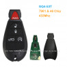 GQ4-53T 433Mhz 4+1 button PCF7961 ID46 Chip Chrysler remote key