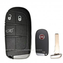3 button Fiat remote key shell
